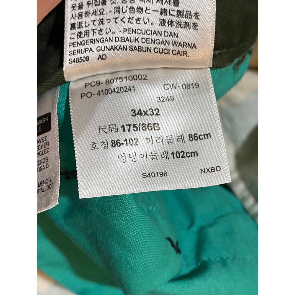 Levis Performance Premium Utility Pants Mens Green Cargo Reflective 34x32(29) - Picture 6 of 12